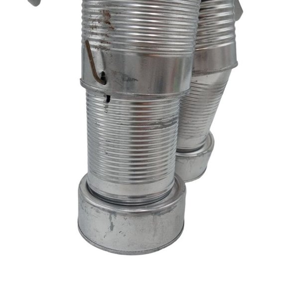 Orange Folk Art Tin Man Sculpture Bronco Horse Wizard Of Oz Reclaimed Recycled R - Picture 10 of 16